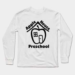 Apple House Logo 1 (Black and White) Long Sleeve T-Shirt